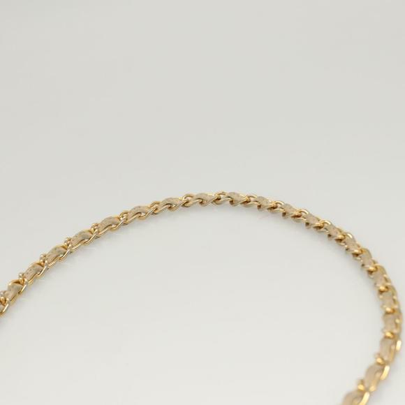 CHANEL Matelasse Chain Shoulder Bag Lamb Skin Beige Gold CC Auth bs26041 - Picture 8 of 16